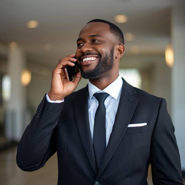 NVT Leasing consultant on the phone