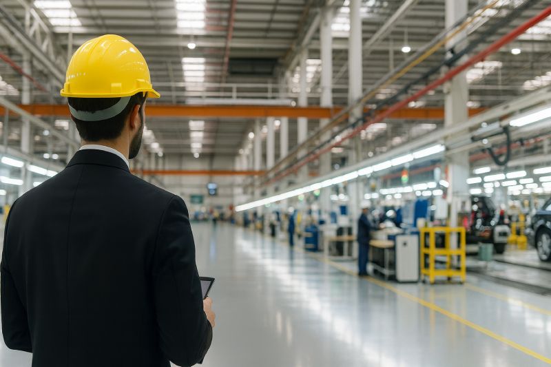 One Of NVTs Fire Watch Personnel Reviewing Safety Of Workers
