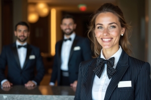 Professional Apartment Concierge Team at Front Desk