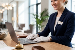 Concierge Managing Customer Data in Her Laptop with Privacy
